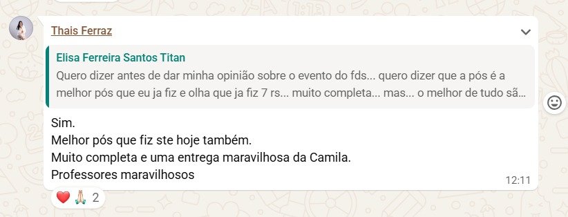 Relato de aluna sobre a Pós em Modulação Hormonal Feminina
